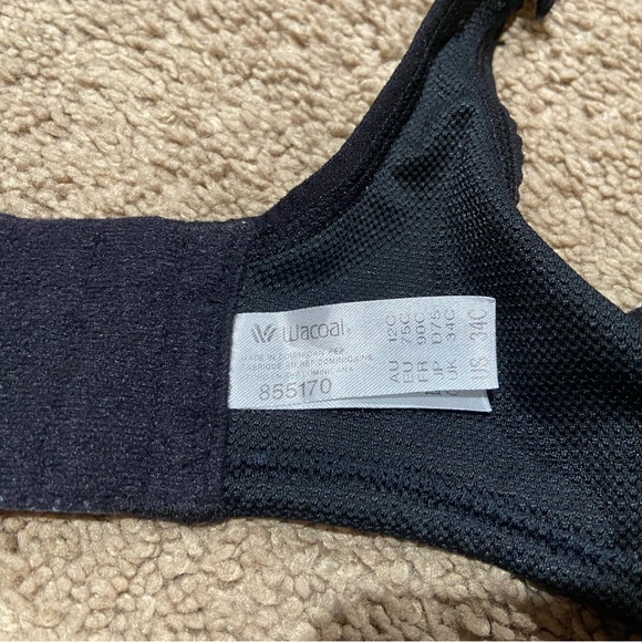 Wacoal 855170 Simone Sport Underwire Bra Black Size 34C - Picture 5 of 6